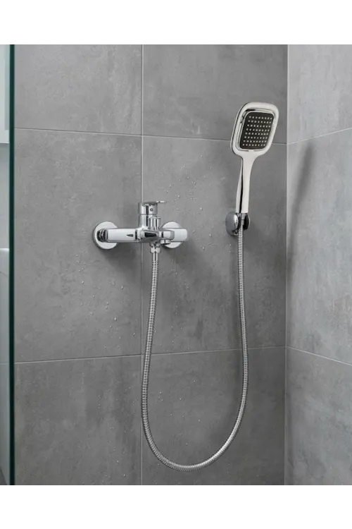 Siyah Duş Seti El Duşu Başlığı Spiral Hortum Dayanıklı Banyo Duş Aksesuarı