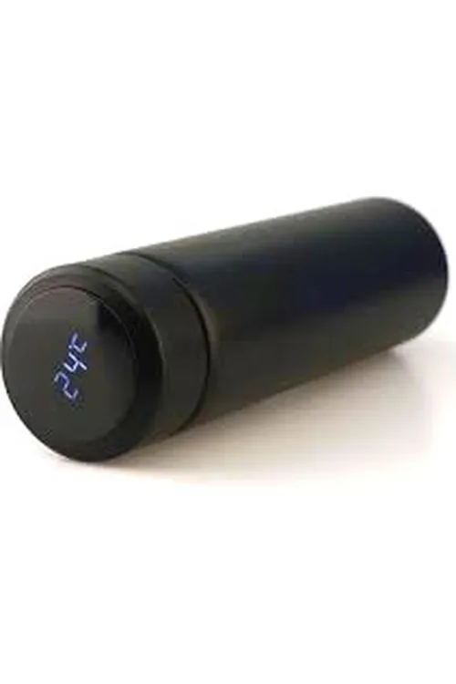 Siyah Led Dereceli Çelik Termos 500ml
