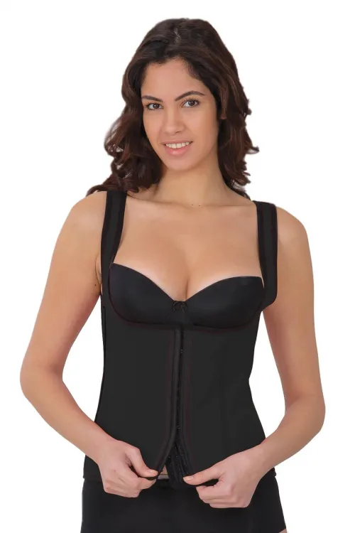 ieg™ SİYAH MI 9173 Agraflı Göğsü Açık Atlet Korse