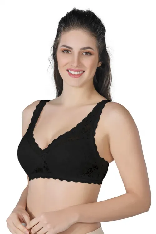 ieg™ SİYAH MI  188 C Pedli Dantelli Telli Toparlayıcı Sütyen