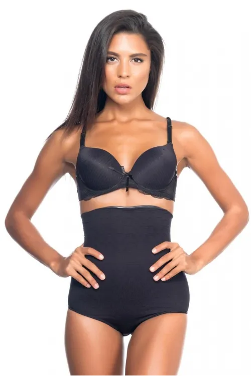 ieg™ SİYAH MI  2079 Yüksek Bel Desenli Double Slip Korse