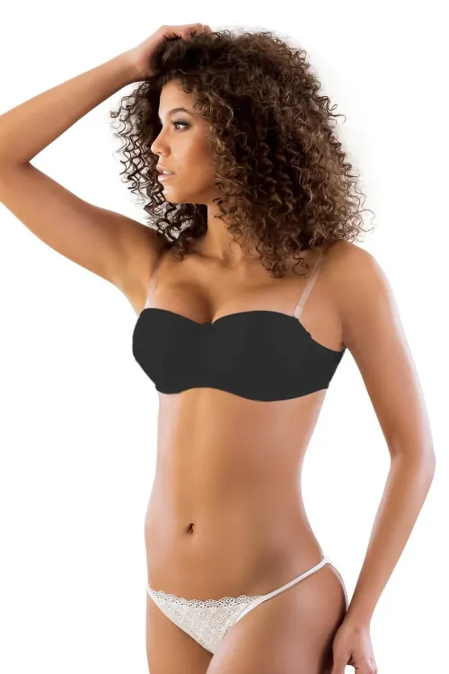 ieg™ SİYAH MI  702 Şeffaf Askılı Push-Up Sütyen