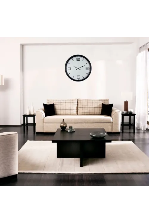 Siyah Modern Harmony 52 x 52 Cm Duvar Saati