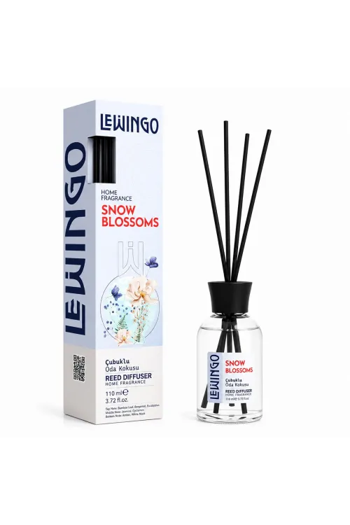Snow Blossoms Bambu Çubuklu Oda Kokusu - 110 ml - Cam Şişe