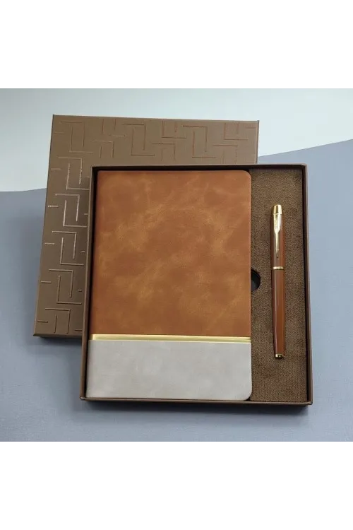 Soft Deri Defter Ve Roller Kalem Seti