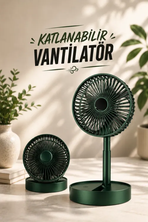 Soğutucu Vantilatör Telefon Standlı Mini Fan