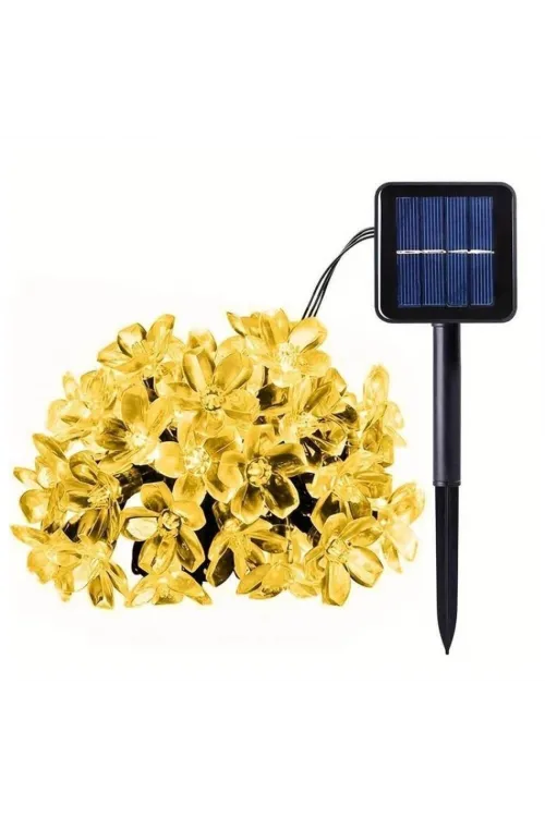 Solar 5m 50 Led Papatya Gün Işığı 8 Fonksiyonlu