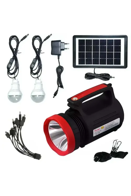 Solar Güneş Enerjili Fener Işıldak Led Ampül  Wt-315