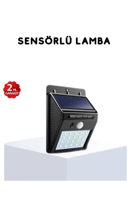 Solar Güneş Enerjili Hareket Sensörlü 4 Taraflı Bahçe Lambası – Ip65 Su Geçirmez, 100 Led