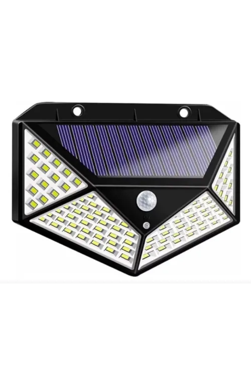 Solar Hareket Sensörlü Duvar Lambası 100 Led
