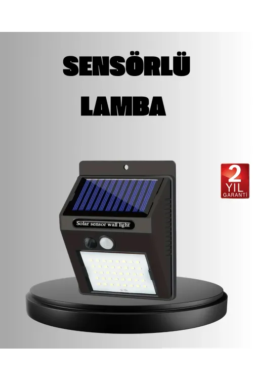 Solar Led Bahçe Aydınlatma – Hareket Sensörlü, Güneş Paneliyle Şarj Olan, Ip65 Dayanıklı