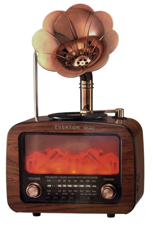 Şömineli Gramofonlu Radyo RT-651