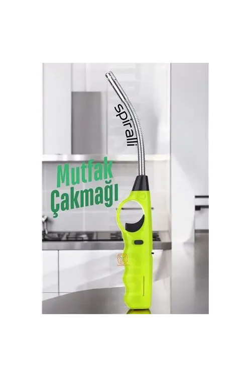 Spiralli Mutfak Çakmağı Barbekü Mangal Mum Çakmağı 721229
