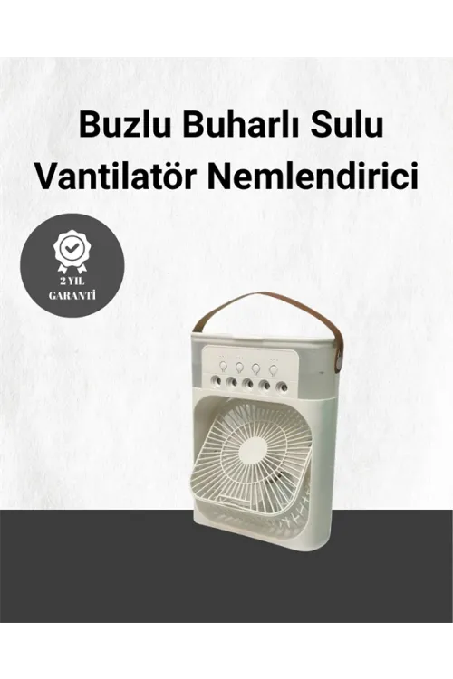 Spreyli Mini Masaüstü Fan | 500ml Su Hazneli, 3 Kademeli Soğutucu