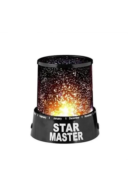 Star Master Pilli Gökyüzü Projeksiyonlu Led Renkli Yıldızlı Tavan Işık Yansıtma Gece Lambası
