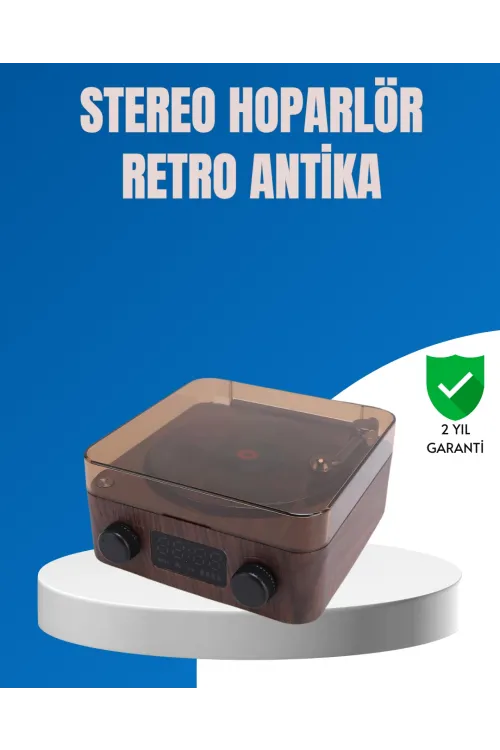 Stereo Bluetooth Hoparlör – Gece Lambalı Ve Saat Göstergeli