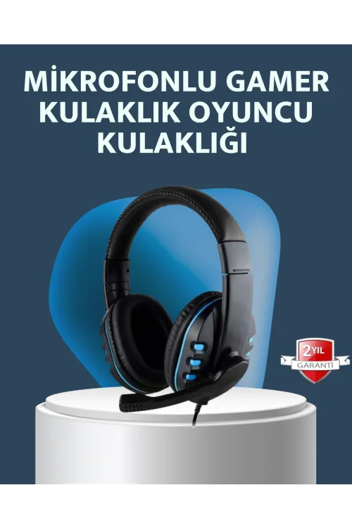 Stereo Mikrofonlu Kablolu Oyun Kulaklığı – Konforlu Ve Net Ses İletimi