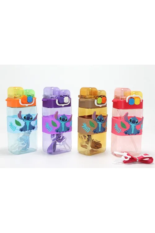 Stitch Çift Bölmeli Pipetli Suluk - (1 Adet) Seçenek 2
