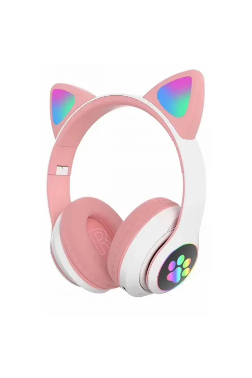 Stn28 Kablosuz Kedi Kulaklık - Pembe