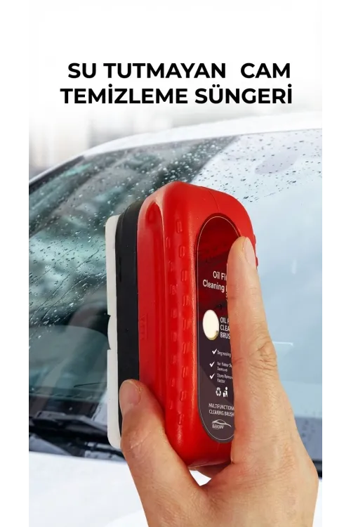 Su Bırakmayan Özel Araç Cam Temizleme Süngeri, Pratik Kullanım