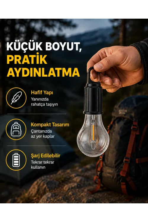 Su Geçirmez Dış Mekan Led Çadır Işığı