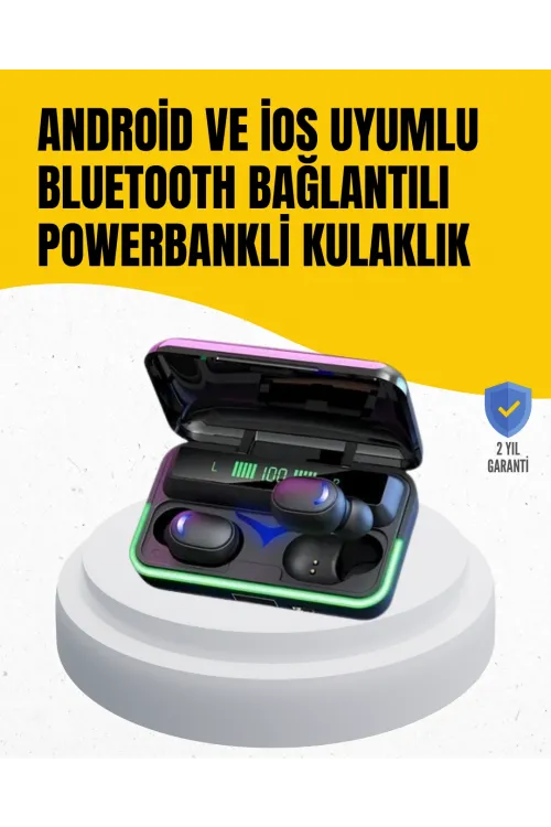 Su Geçirmez E10 Bluetooth Kulaklık Powerbank Ve Gürültü Engelleme