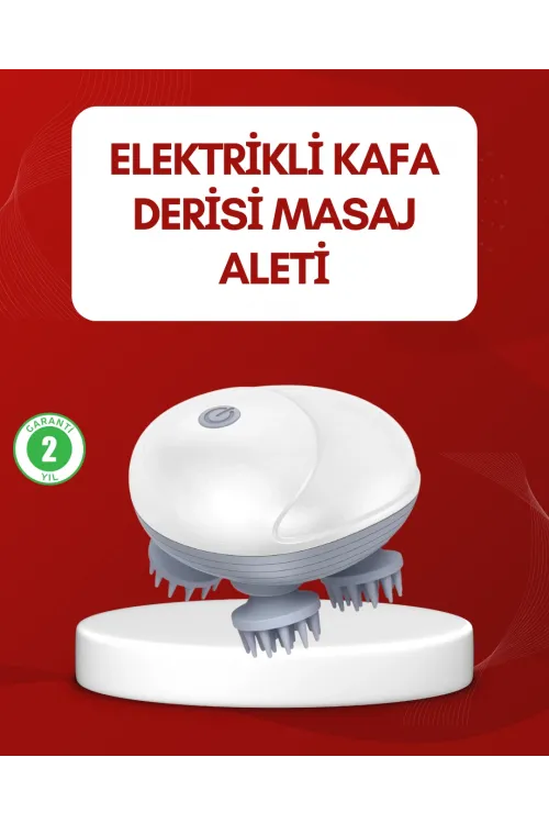 Su Geçirmez Elektrikli Kafa Masaj Cihazı Ipx7