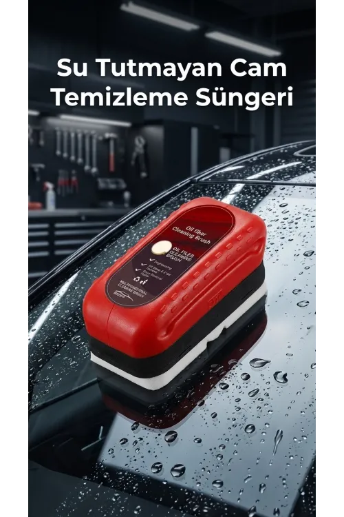 Su Tutmayan Araç Cam Temizleme Süngeri - Pratik Kullanım