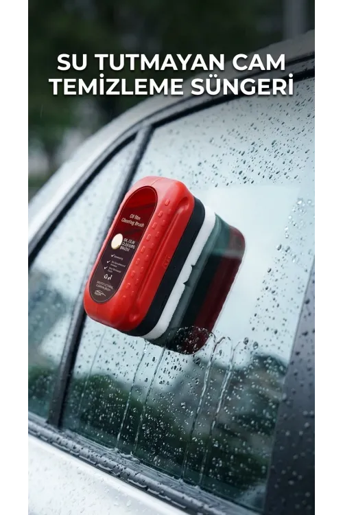 Su Tutmayan Araç Camı Temizleme Süngeri - Etkili Temizlik