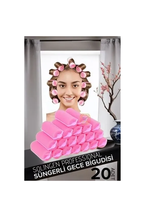 Süngerli Gece Bigudisi 3 cm 20 Adet Solingen Professional
