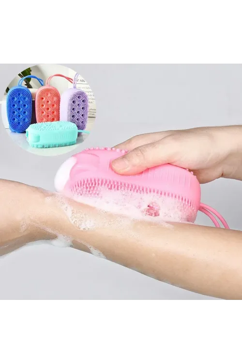 Süngerli Silikon Banyo Kesesi