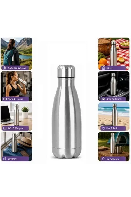 Sunup SN-25711 Şişe Tipi 350 Ml. Paslanmaz Çelik Termos