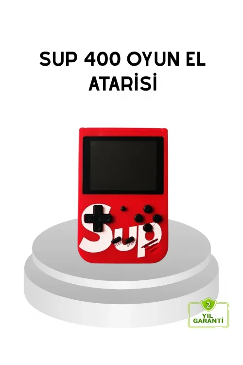 Sup Retro El Konsolu – 500 Oyun, Tv Bağlantılı, 3 İnç Ekranlı Şarjlı Mini Atari