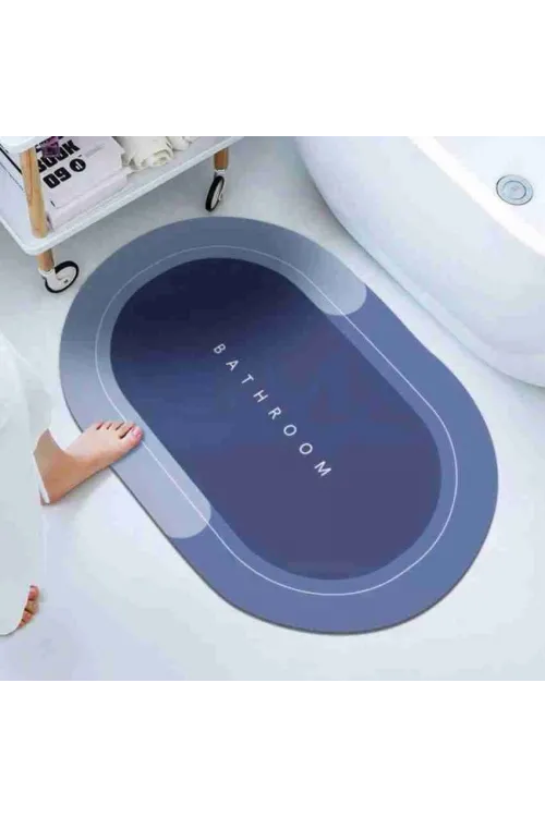 Süper Su Emici Kaymaz Tabanlı Banyo Paspası 40 x 60 Cm