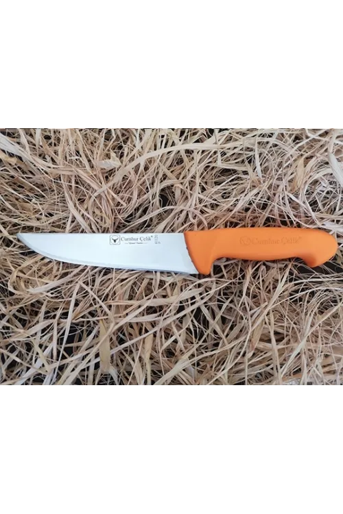 Sürmene Cumhur Çelik 61120 Kasap Kurban Bıçağı, 16,5 cm, Kaymaz Sap