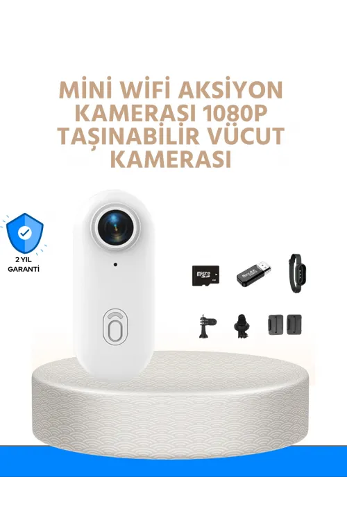 Suya Ve Darbeye Dayanıklı Kompakt Spor Kamera 1080p