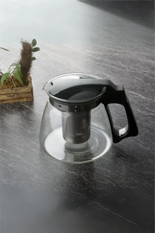 Süzgeçli Cam Demlik 1100 ml