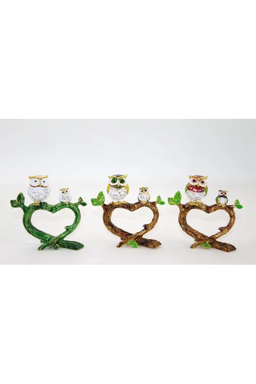 Swarovski 2li Baykuş (1 Adet) Seçenek 3