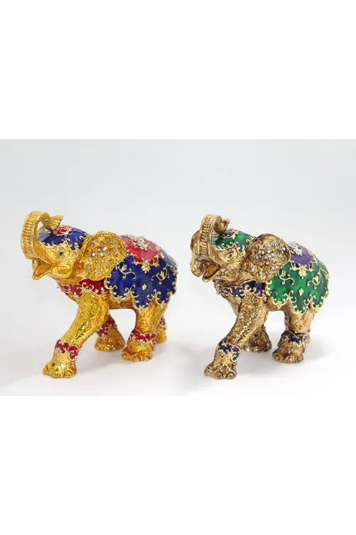 Swarovski Taşlı Tekli Fil Figürü (1 Adet) Seçenek 3