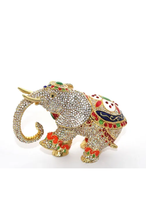 Swarovski Taşlı Tekli Fil Figürü (1 Adet) Seçenek 6