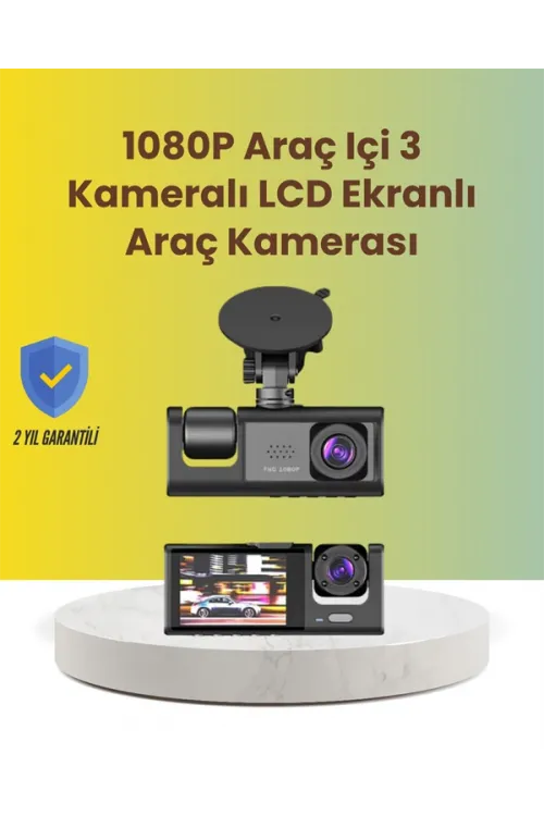 Ta-01 2.0 İnç Ekranlı 3 Kanallı Araç Kamerası