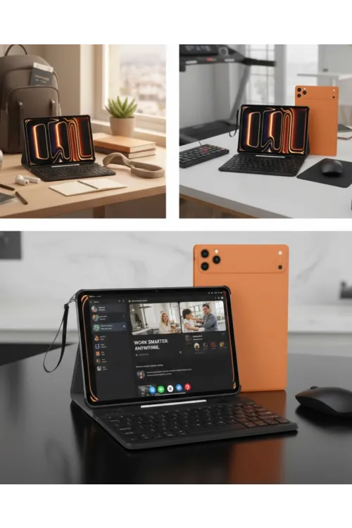 Tablet Pc Klavyeli Set Geniş Ekran Yüksek Depolama Ve Android Sistem