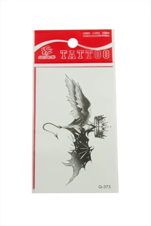 Taç Yarasa Tattoo Dövme Sticker