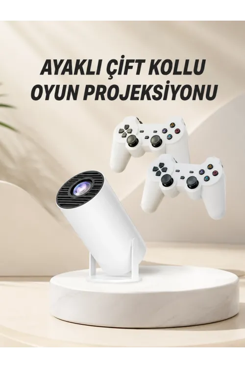 Taşınabilir Android Projeksiyon Ayaklı Çift Kollu 4k Çözünürlüklü Sinema Projeksiyonu
