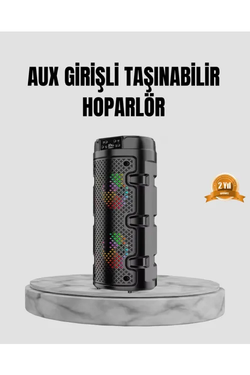 Taşınabilir Bluetooth Hoparlör Çift Sürücü Güçlü Bas Hd Ses Çoklu Bağlantı