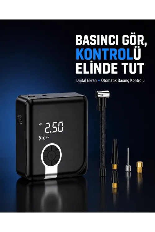 Taşınabilir Diyafram Tip Kompresör Yüksek Basınç Kapasiteli