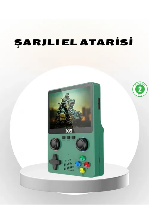 Taşınabilir Oyun Konsolu 3.5 İnç Ips Ekran Yaylı Çift Lr Tuşlu