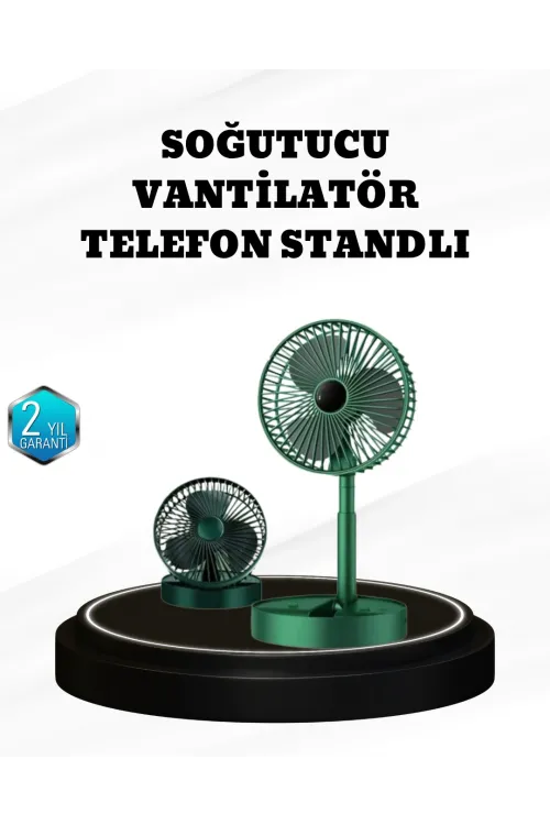Taşınabilir Şarjlı Mini Fan – Katlanabilir Gövde, 3 Hız Kademesi