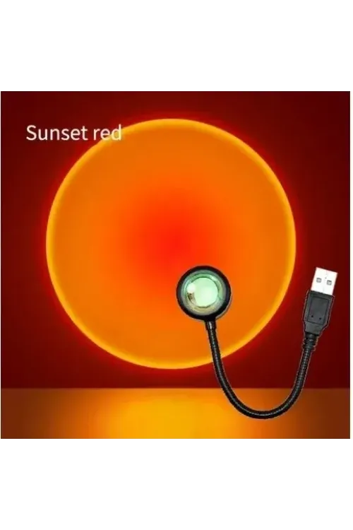 Taşınabilir USB Sunset Gün Batımı Ambiyans Işığı Lamba