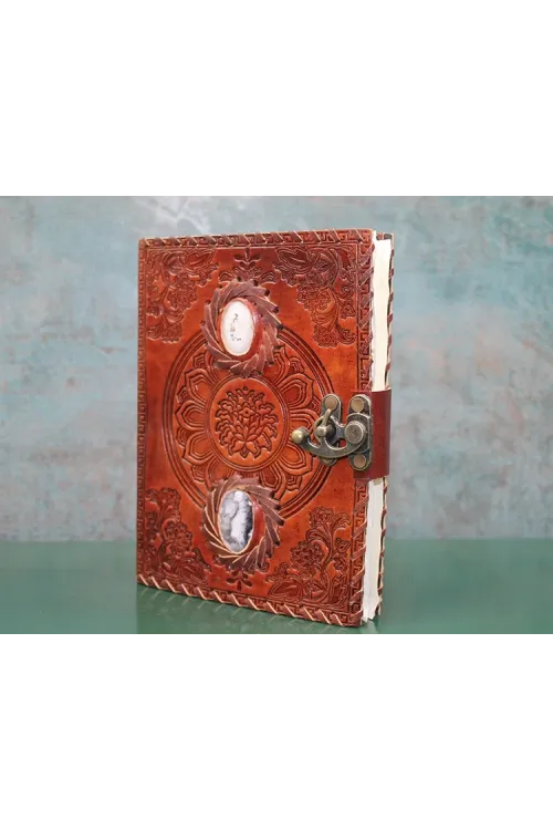 Taşlı Deri Defter Ksk3145